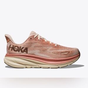 HOKA W Clifton 9 runners, Size 5.5 Women’s, Colour: Sandstone/Cream